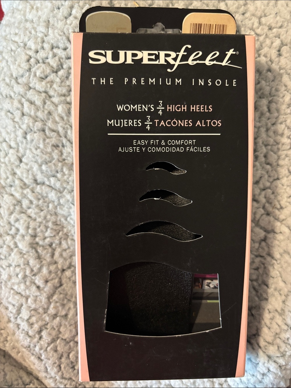 Superfeet Insoles High Heels EasyFit Women's Size E Size 10 1/2 - 12